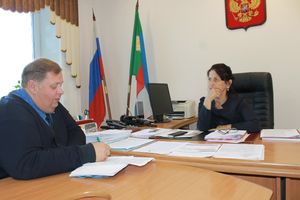 Встреча с главой Алтайского района Республики Хакасия Раменской Татьяной Николаевной